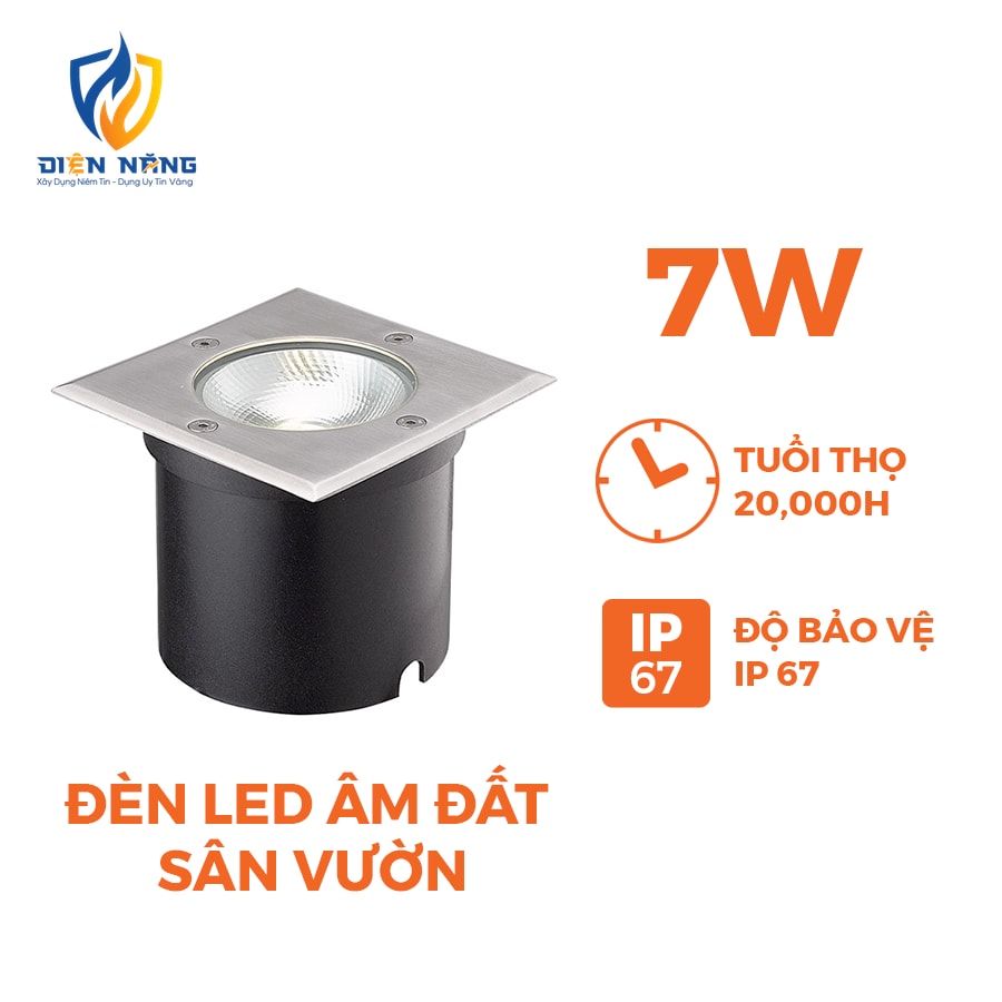 Đèn LED sân vườn lắp âm vuông Outdoor Nanoco - anh 2