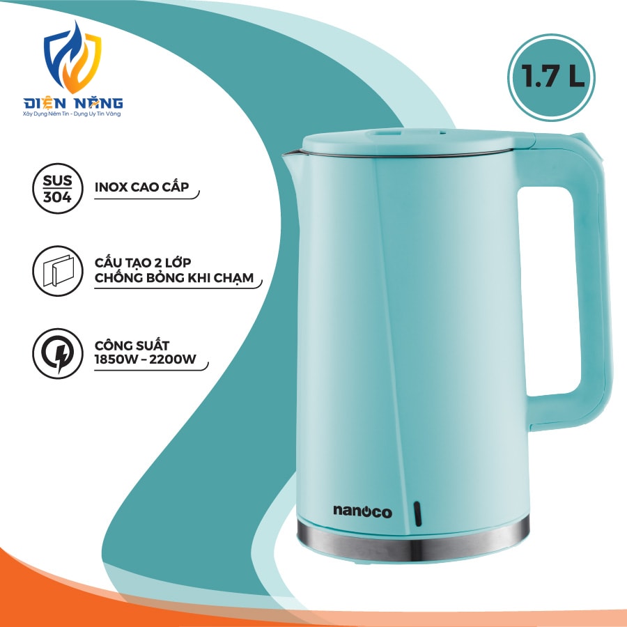Bình đun siêu tốc inox, NKT1718 - anh 6