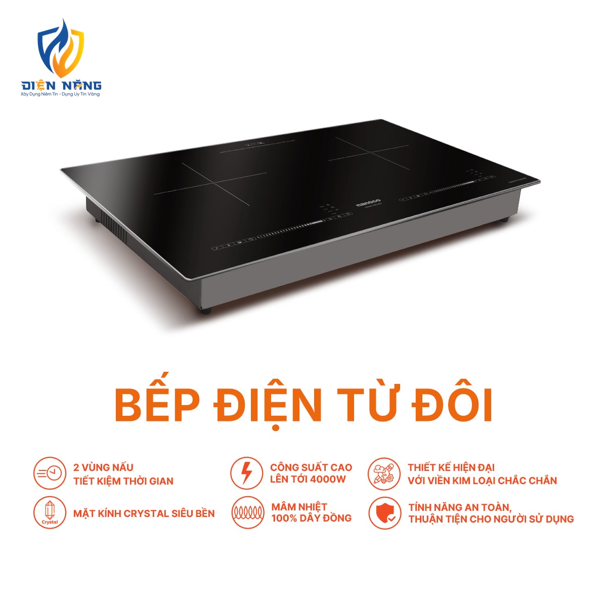 Bếp điện từ đôi Nanoco, NICL483 - anh 6