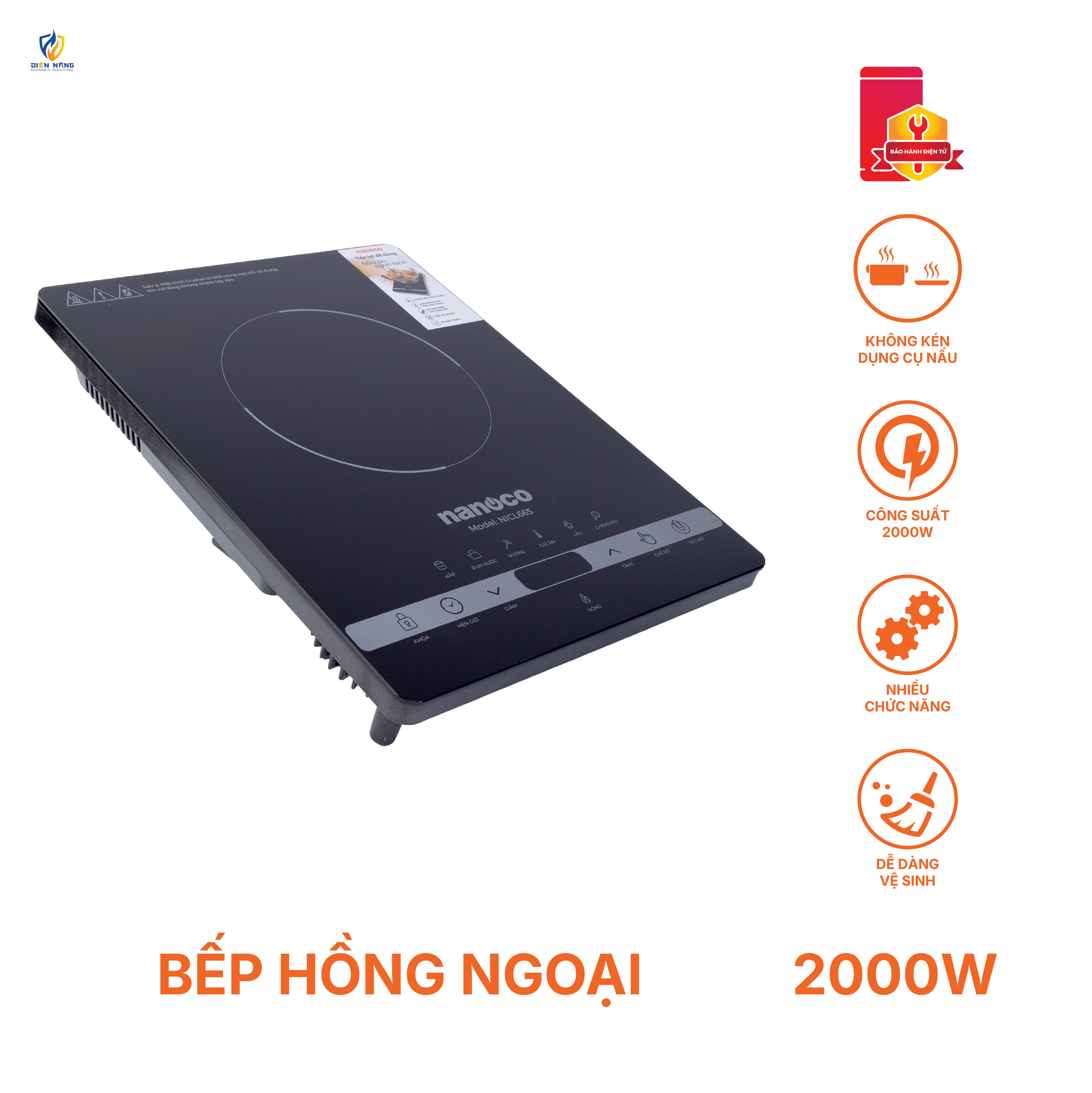 Bếp hồng ngoại Nanoco, NICL665 - anh 6