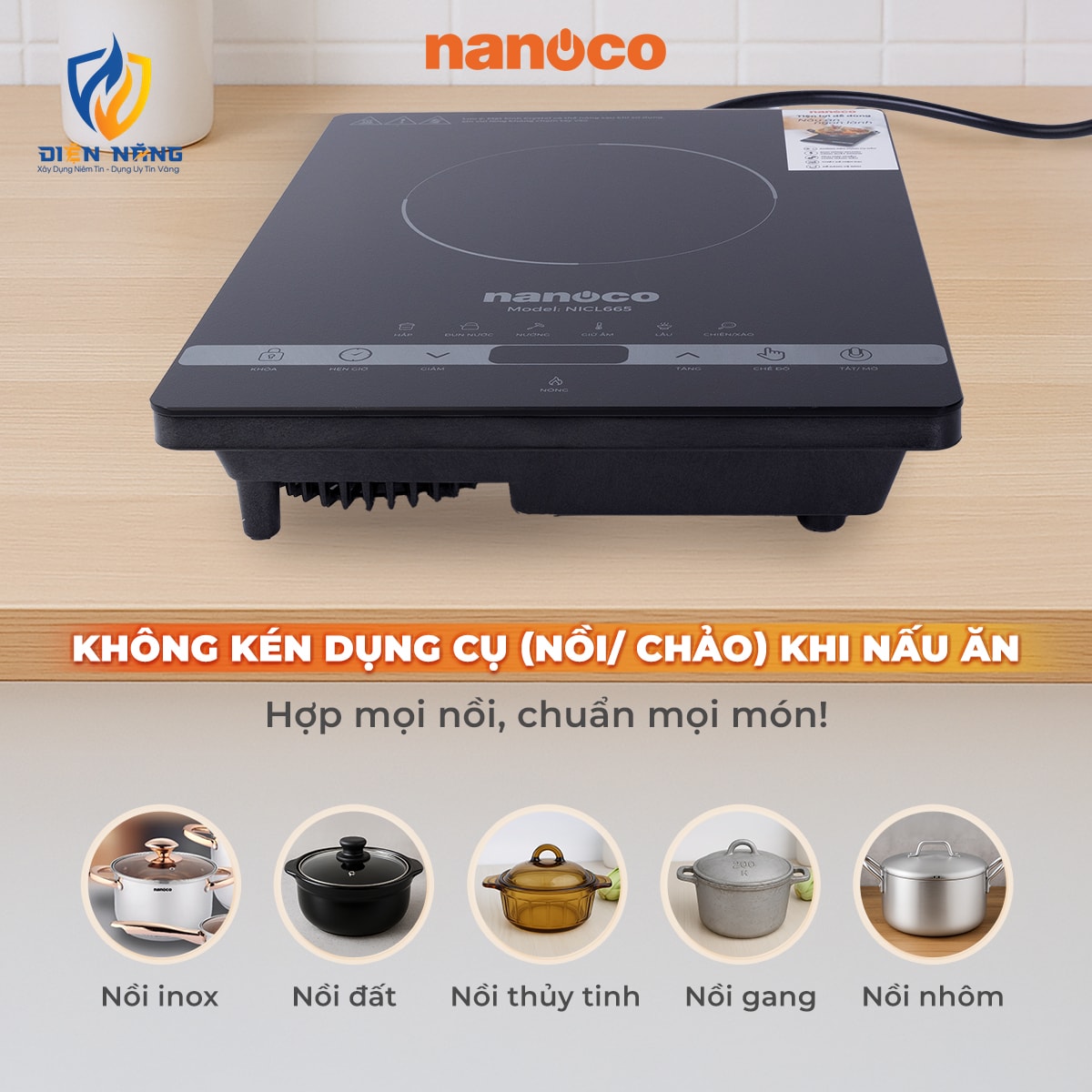 Bếp hồng ngoại Nanoco, NICL665 - anh 4