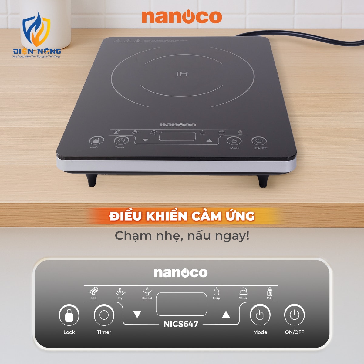 Bếp điện từ đơn, cảm ứng, 2000W (dòng mỏng) - anh 4