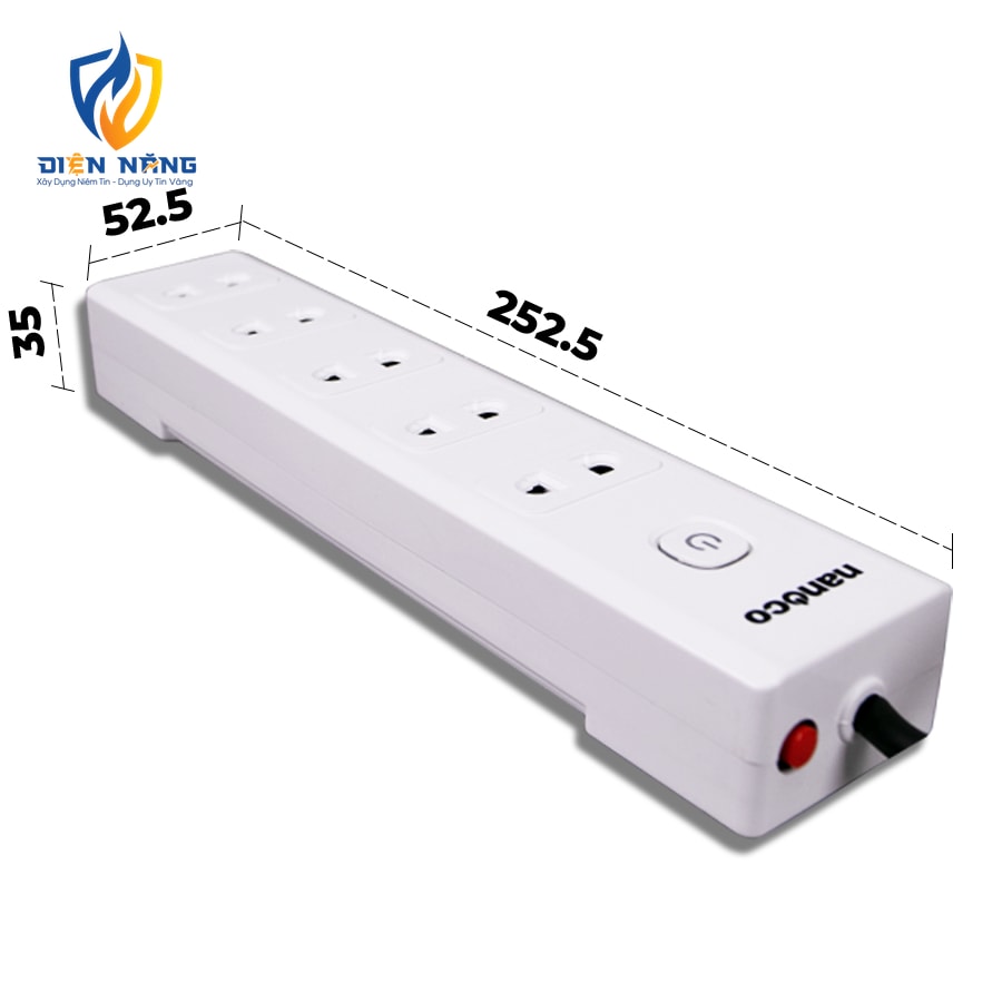 Ổ cắm có dây Nanoco - anh 3