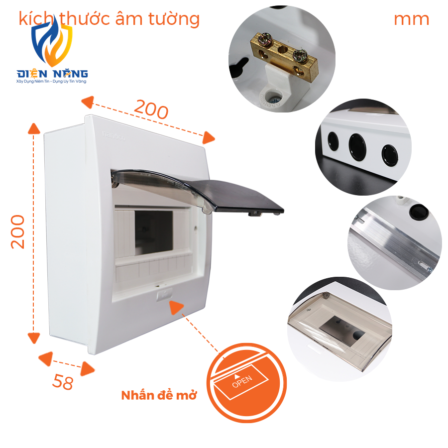 Tủ điện âm tường Nanoco - anh 4