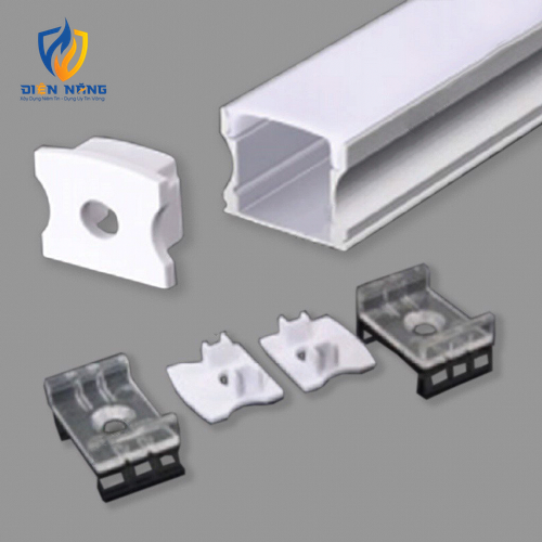 Phụ kiện nẹp nhôm cho đèn LED dây trong nhà Nanoco