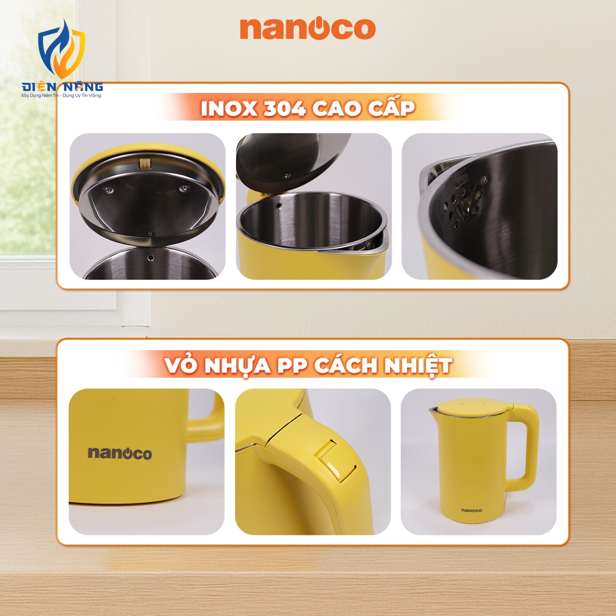 Bình đun siêu tốc inox, NKT1750 - anh 5