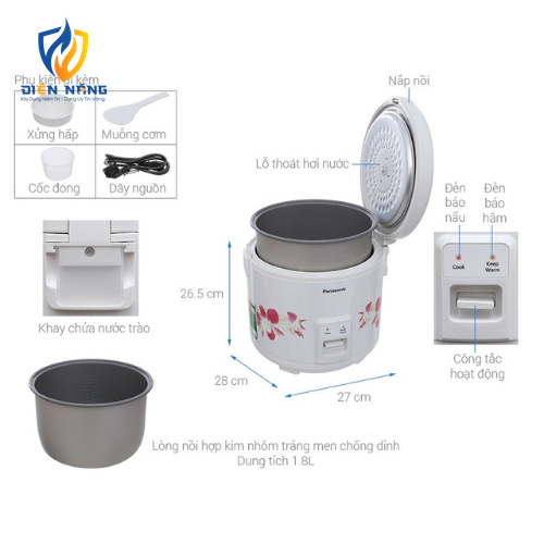 Panasonic Rice Cooker with Clamp Lid SR-MVN107LRA - anh 3
