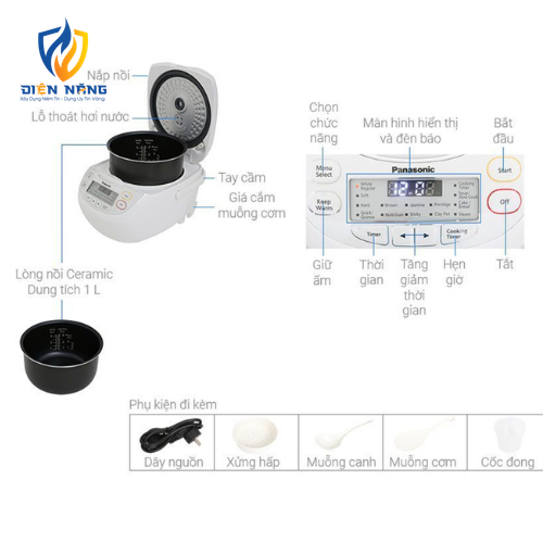 Nồi cơm điện tử Panasonic SR-CL108WRAM - anh 3