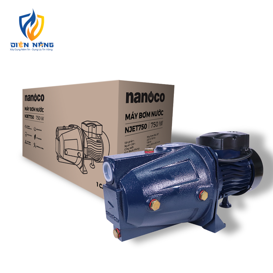 Máy bơm nước Nanoco dòng bơm đầu Jet NJET750 - anh 6