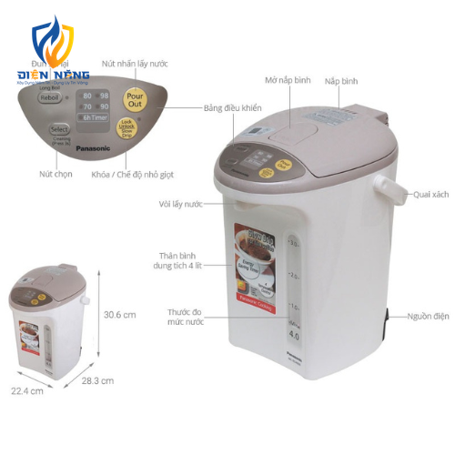 Bình thủy điện tử Panasonic NC-EG4000CSY - anh 2