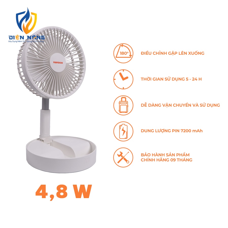Quạt sạc gấp gọn NFF1617 - anh 2