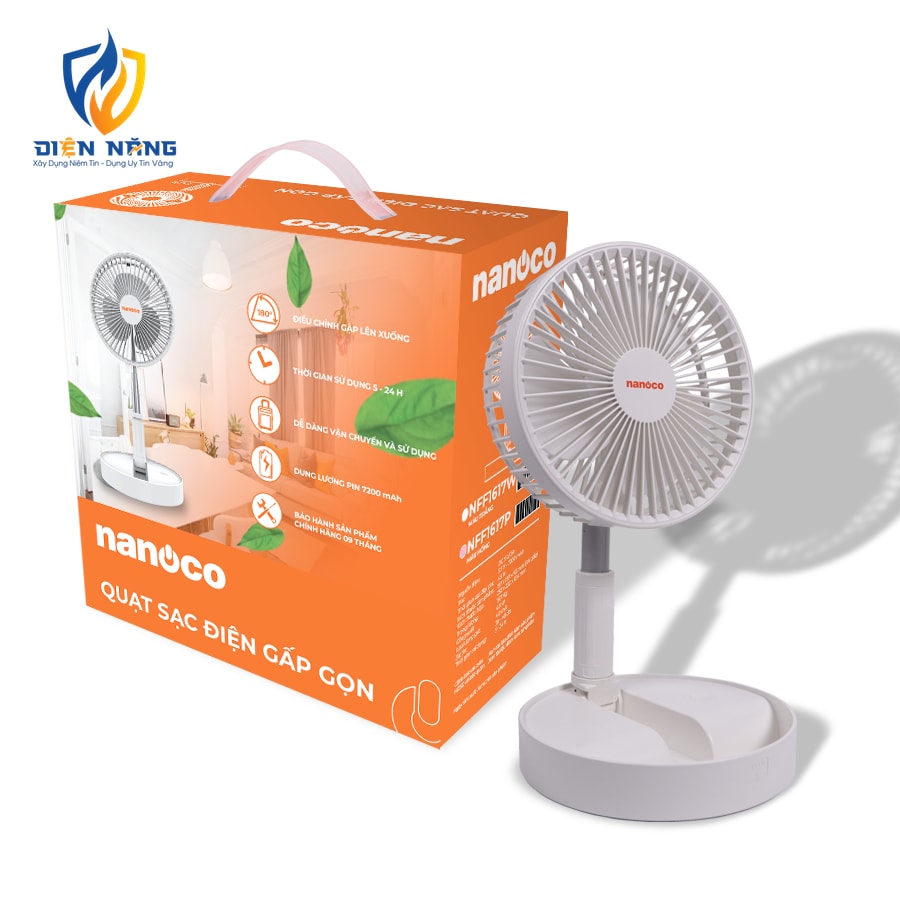 Quạt sạc gấp gọn NFF1617 - anh 5
