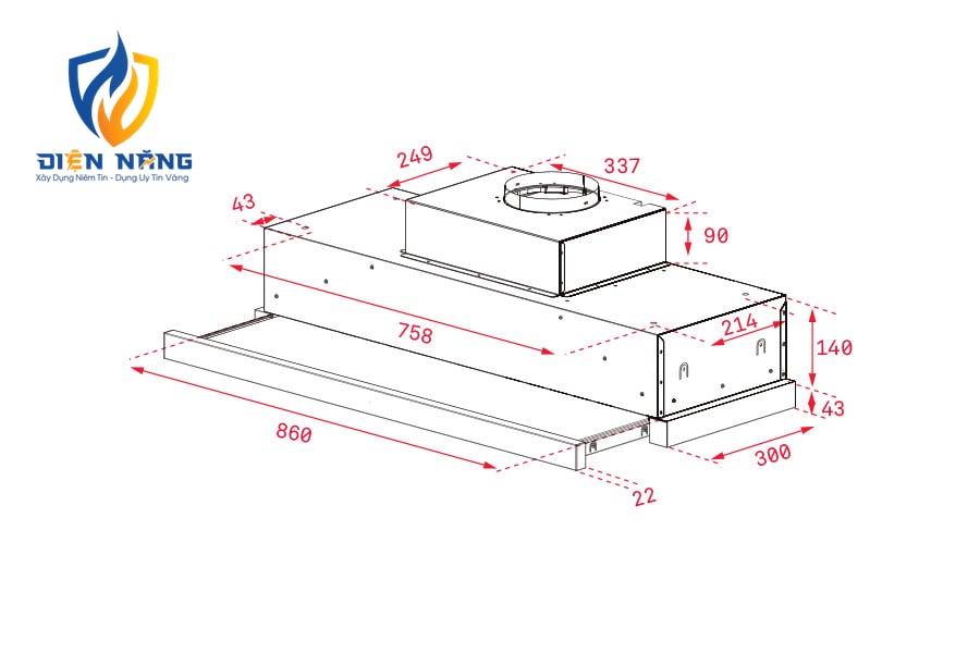 Máy hút mùi TEKA CNL 9815 PLUS - anh 2