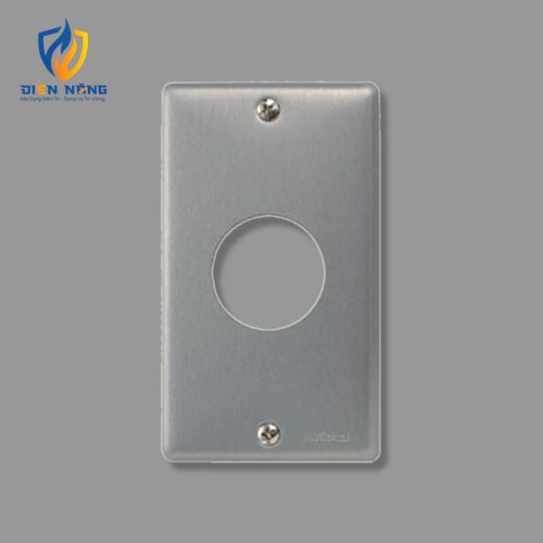 Mặt 1 thiết bị bằng nhôm lỗ tròn