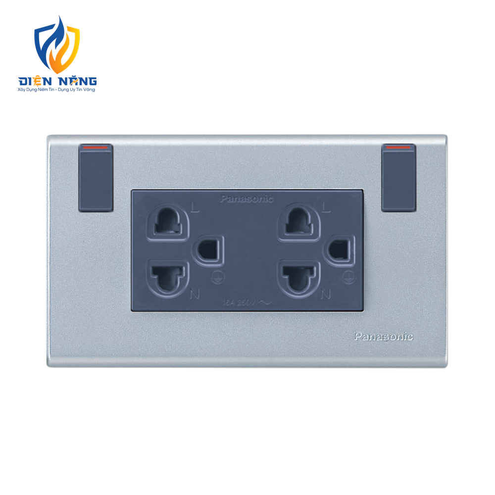 Wide - Bộ ổ cắm 3 chấu 2 công tắc - anh 2