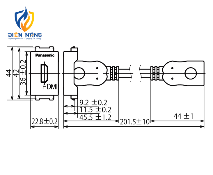 Wide_Ổ cắm data, tivi, điện thoại, HDMI - anh 2