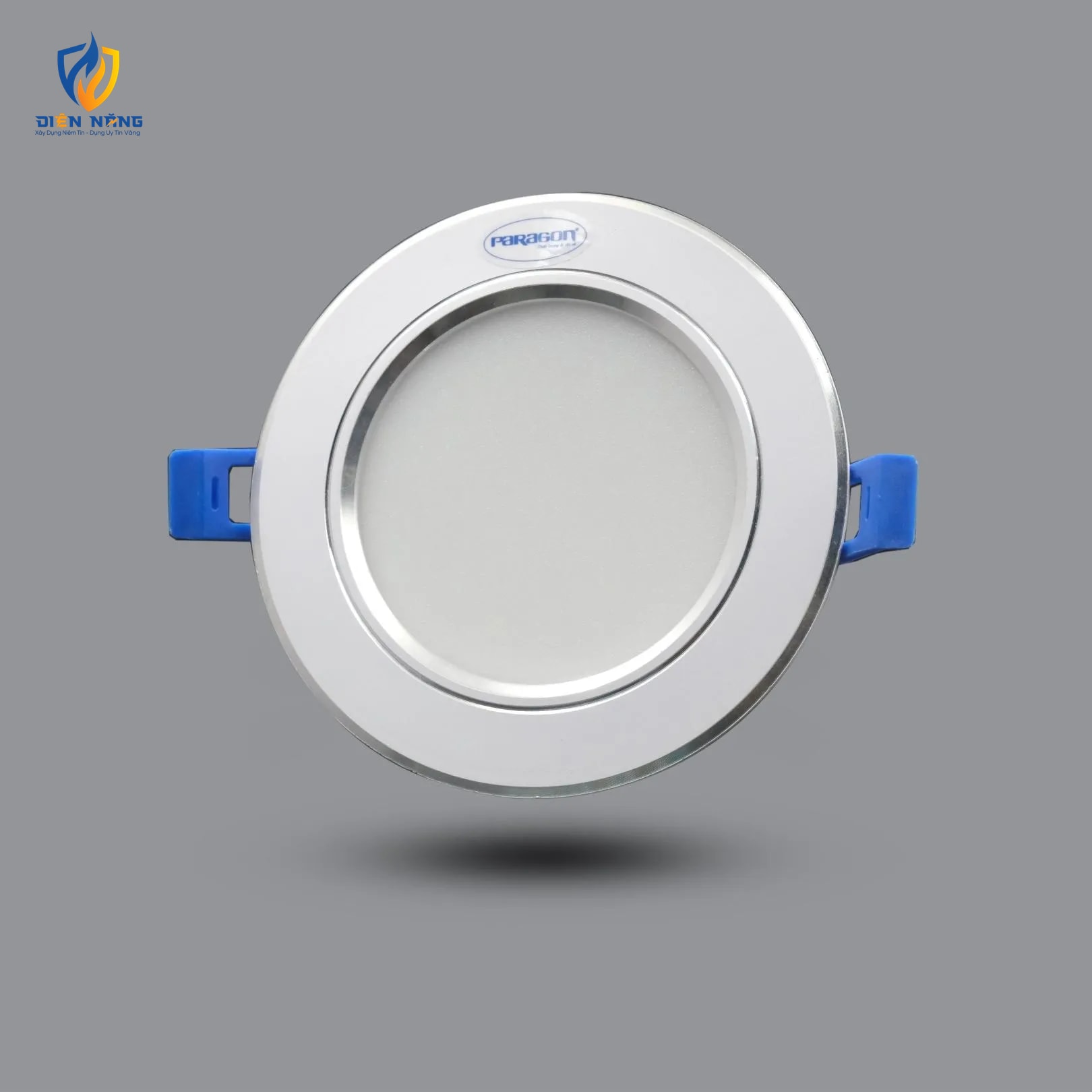 Đèn LED Downlight viền bạc 12W âm trần đổi 3 màu F138 115/12CCT