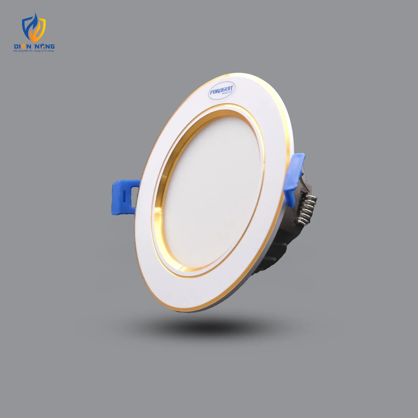 Đèn LED Downlight âm trần viền vàng 7W E110 90/7 - anh 3