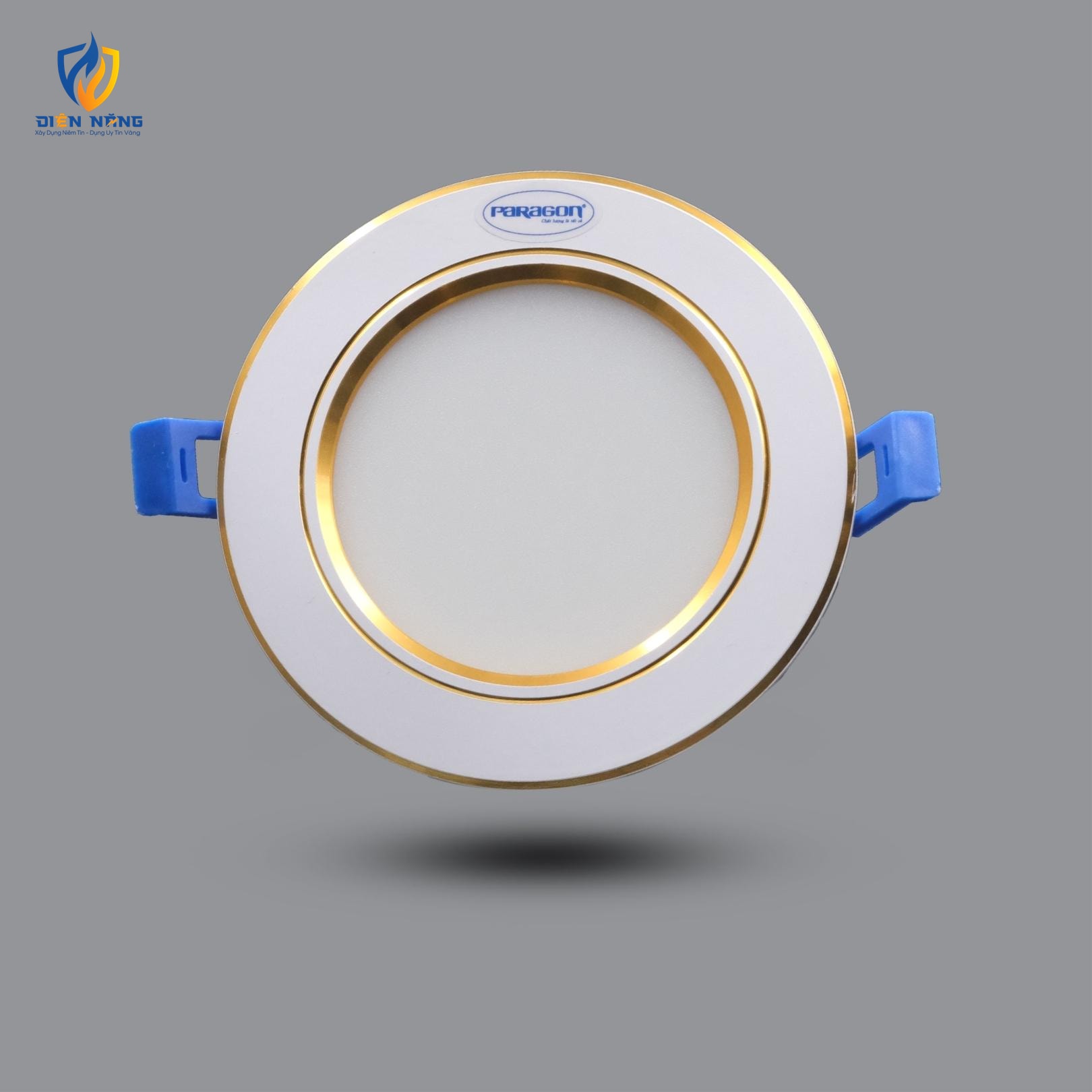 Đèn LED Downlight viền vàng 7W âm trần đổi 3 màu RRDE100L7/CCT