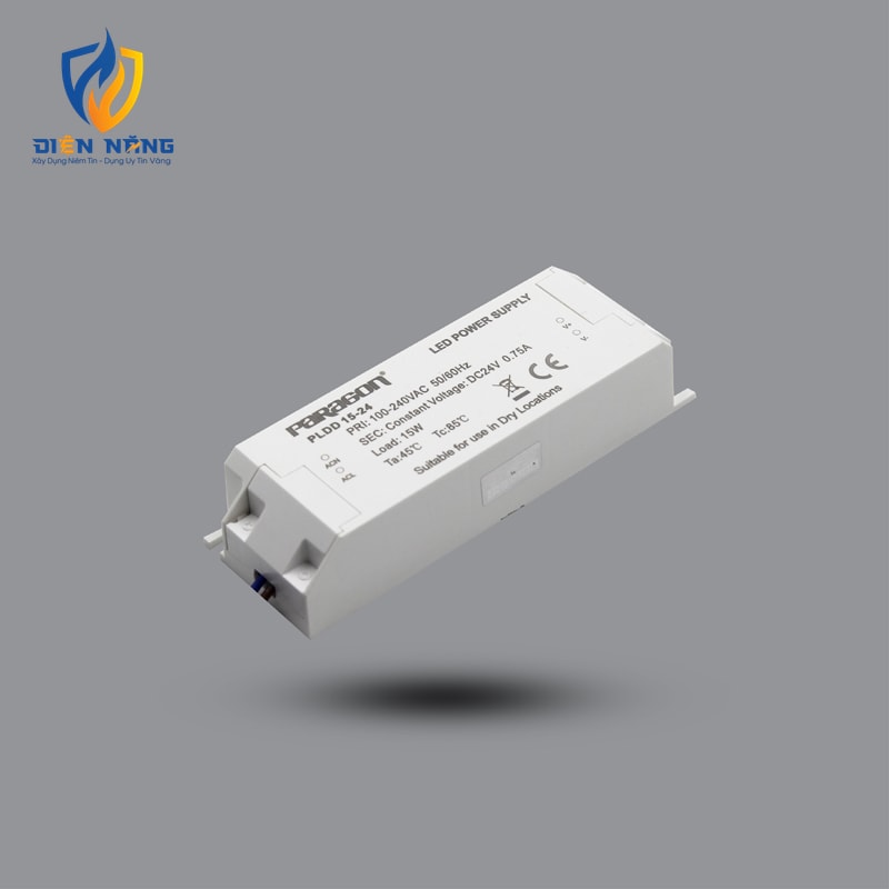 Mạch chỉnh lưu (bộ nguồn 24VDC) LED dây 15w PLDD15-24