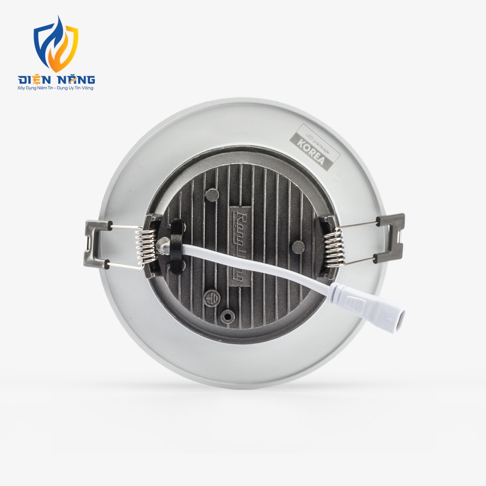 Đèn LED âm trần Downlight AT10 90/8W 6500K viền vàng - anh 5