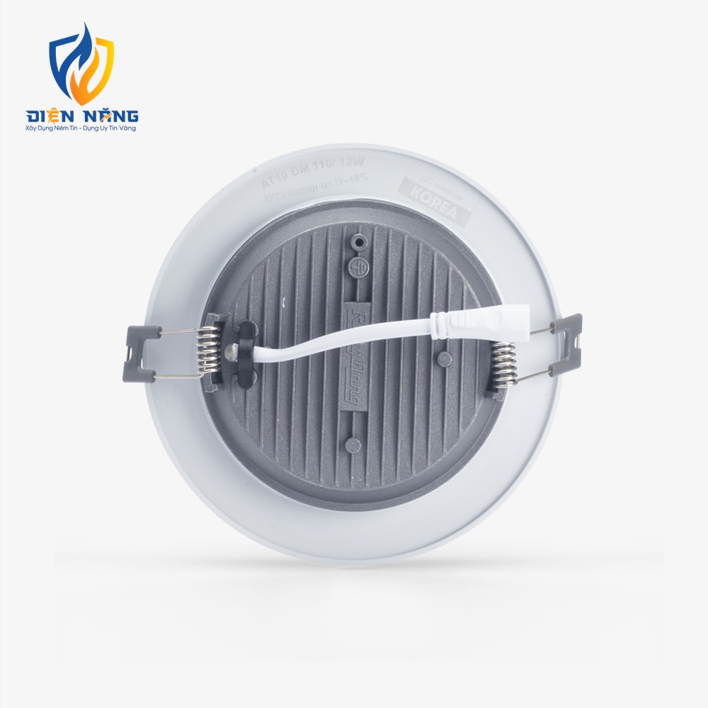 Đèn LED âm trần Downlight đổi màu viền vàng AT10 110/12W - anh 4