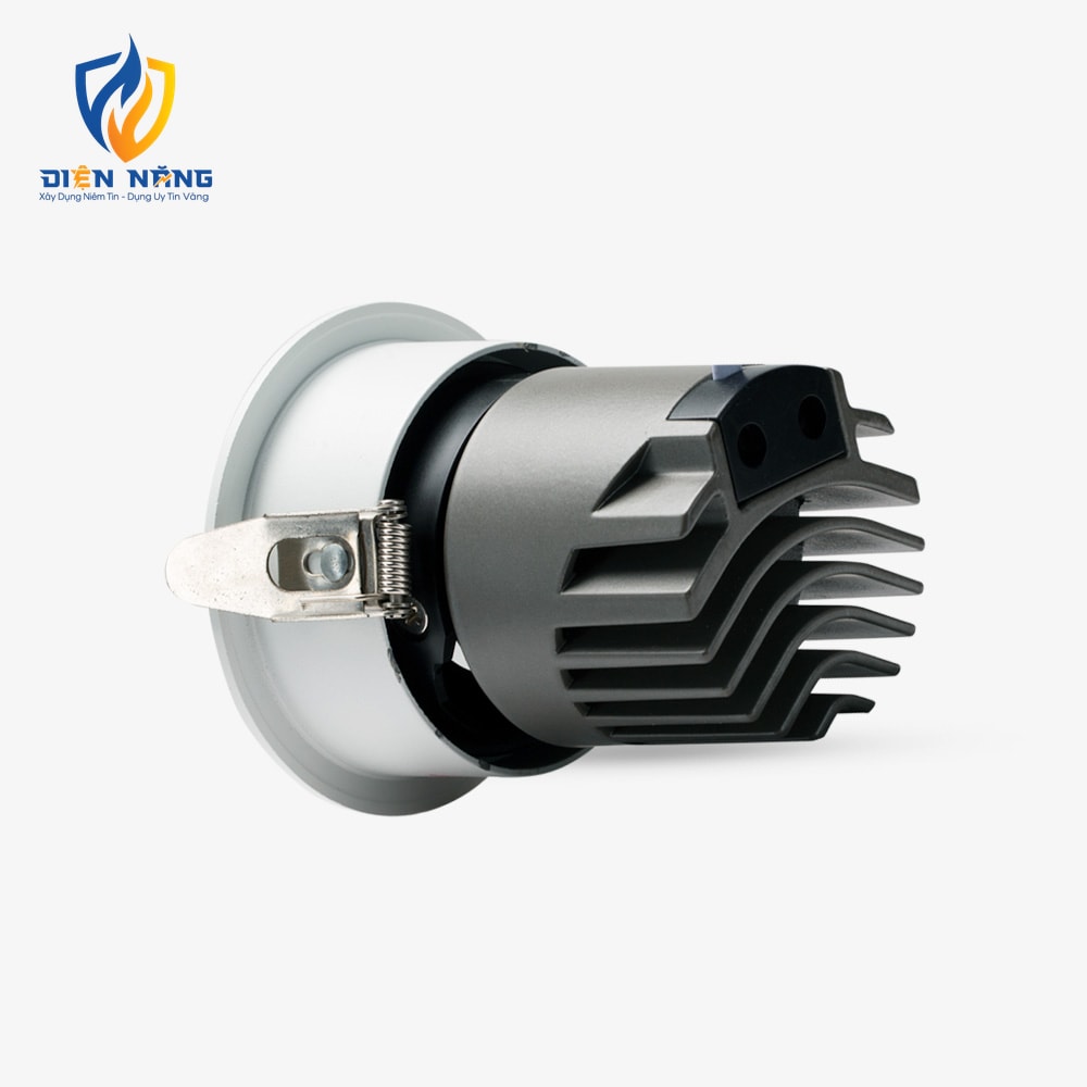Đèn LED âm trần Downlight thông minh xoay góc AT39 bluetooth 76/12W - anh 3
