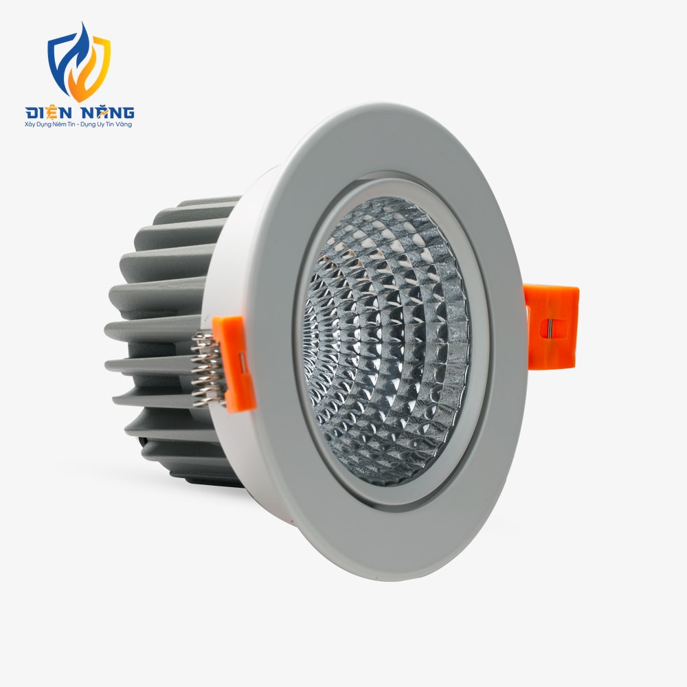 Đèn LED âm trần Downlight thông minh xoay góc AT40 bluetooth 95/12W - anh 3
