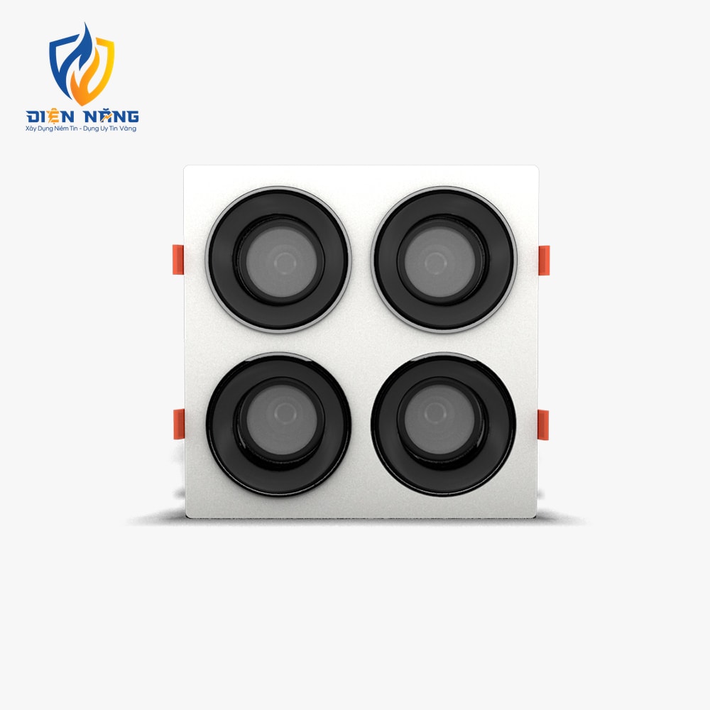 Đèn LED âm trần Downlight 160x160/10Wx4 Plus