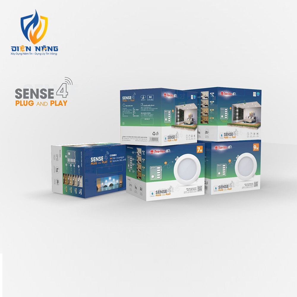 Bộ combo Downligth thông minh sense4 AT16.RM