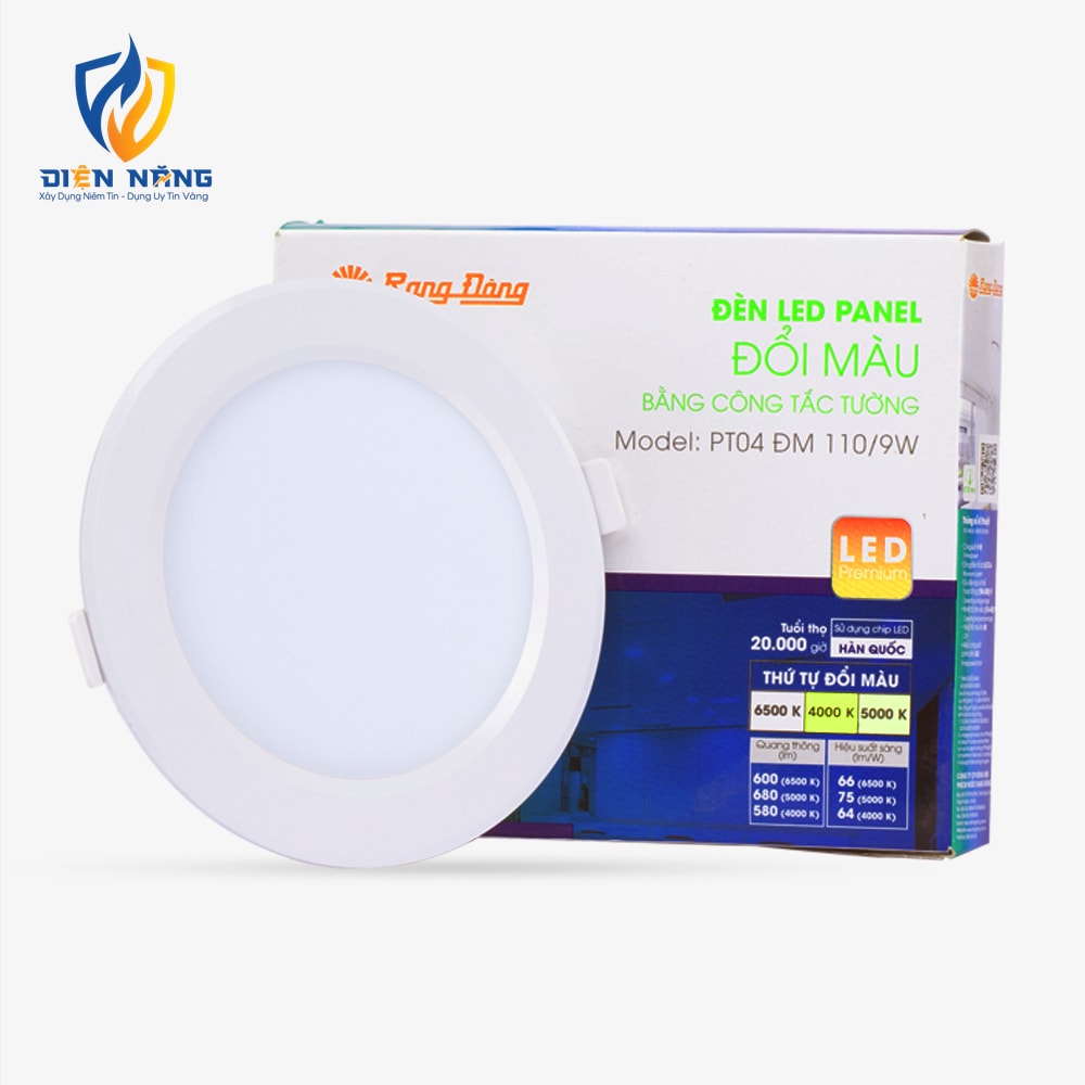 Đèn LED panel tròn thông minh PT04 bluetooth 110/9W - anh 2