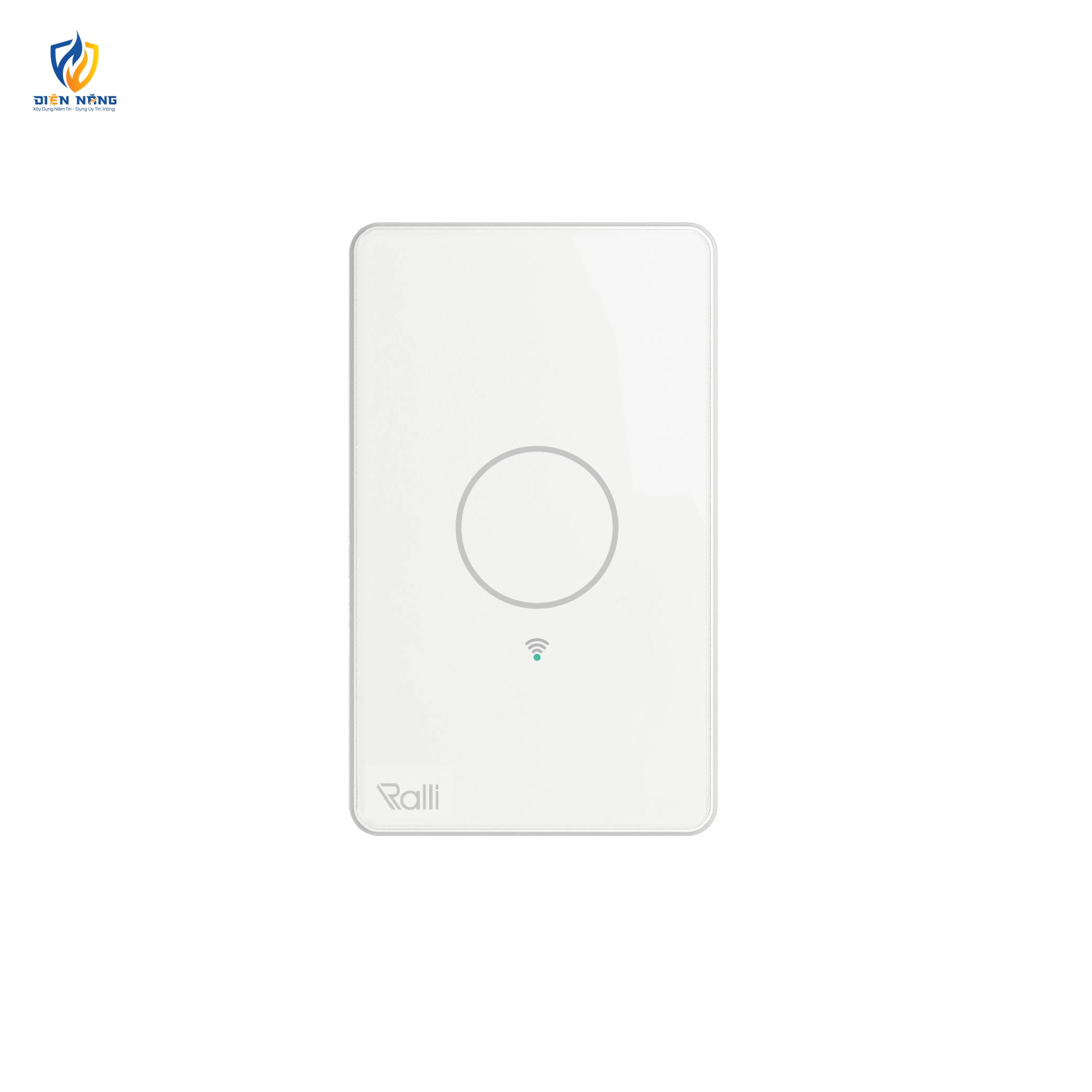 Công tắc cảm ứng thông minh wifi chữ nhật 2 chiều 1 nút bấm
