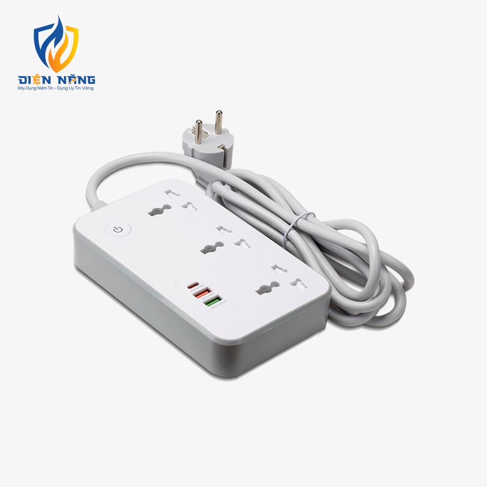 Ổ cắm kéo dài thông minh wifi tích hợp ổ cắm usb OC08 - anh 3