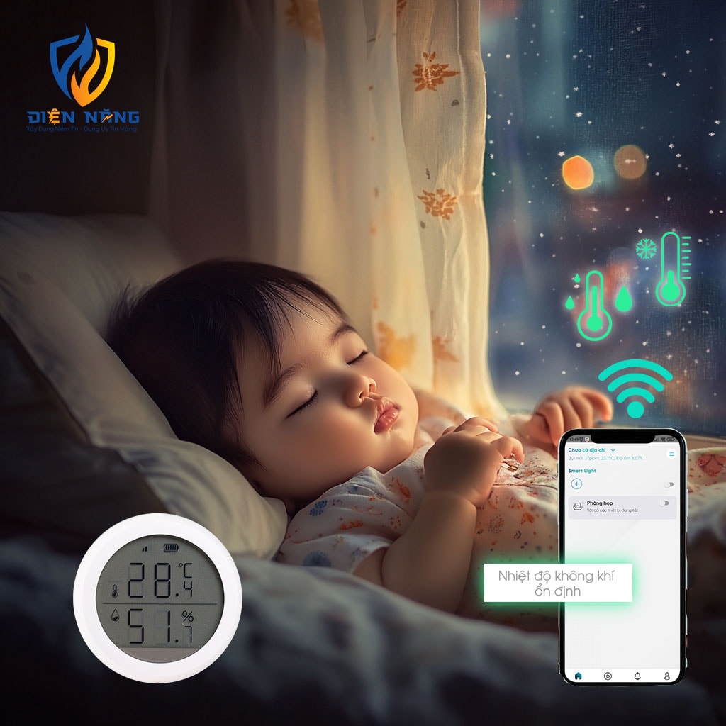 Bộ cảm biến nhiệt độ, độ ẩm CB07 bluetooth - anh 5