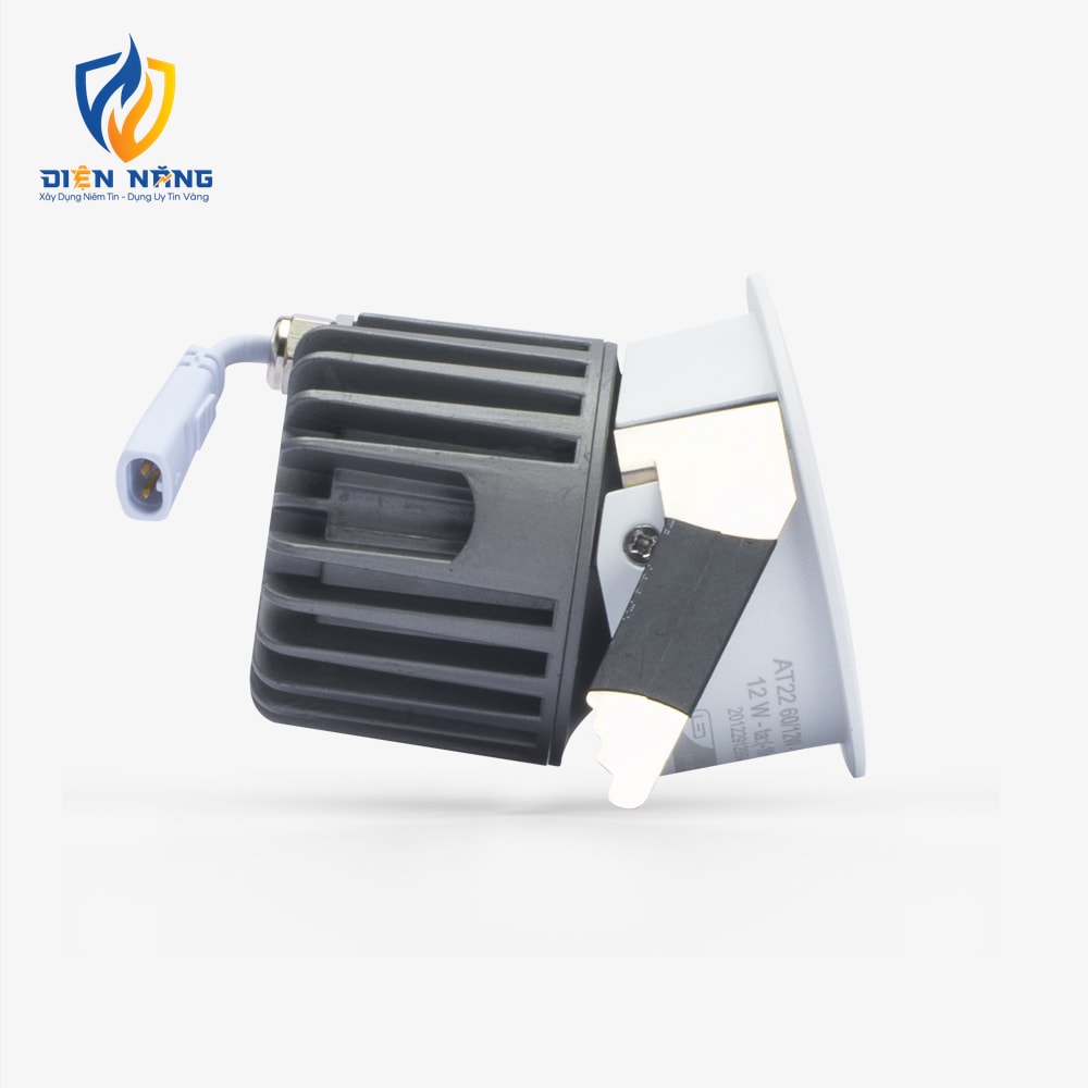 Đèn LED âm trần Downlight xoay góc AT22 60/12W - anh 3