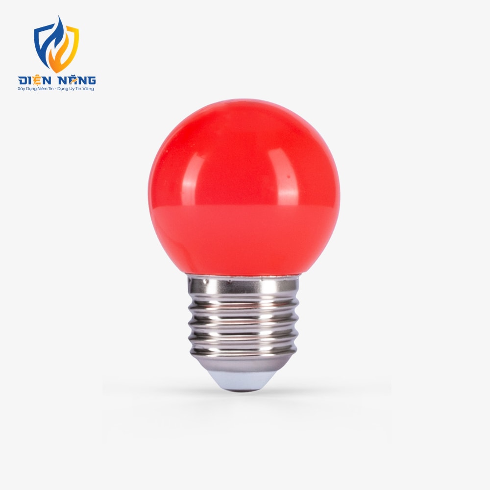 Bóng đèn LED bulb trang trí tròn A45 đỏ