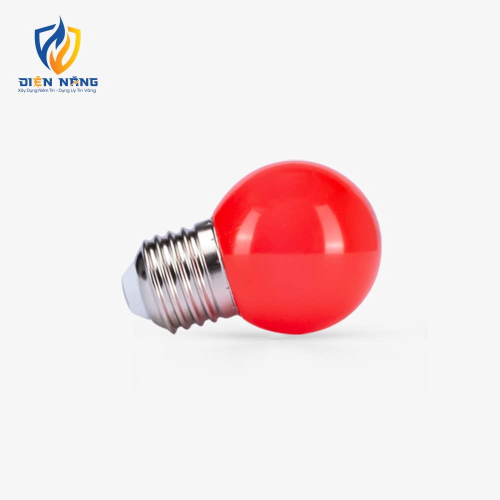 Bóng đèn LED bulb trang trí tròn A45 đỏ - anh 3