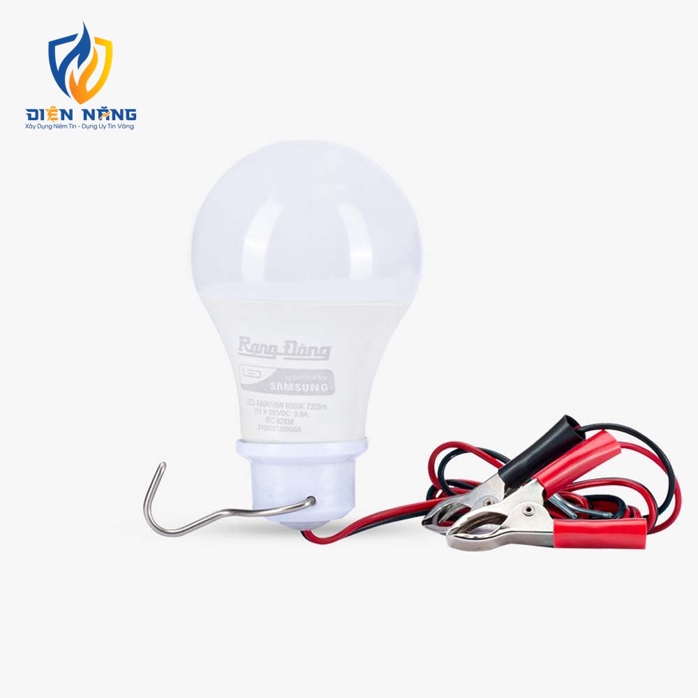 Bóng đèn LED bulb tròn kẹp DC A60N1 9W