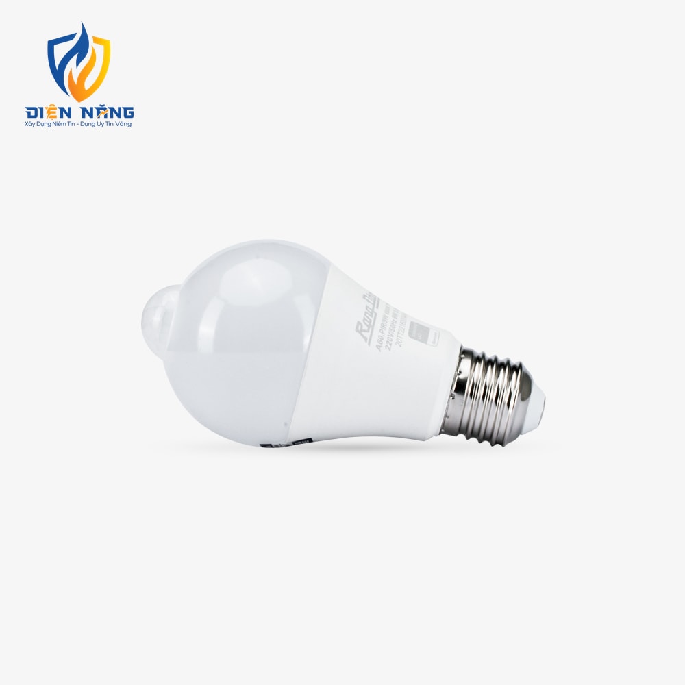Bóng đèn LED bulb tròn cảm biến hồng ngoại A60 9W - anh 3