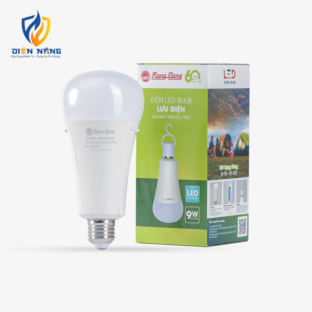 Bóng đèn LED bulb tròn lưu điện A80 9W - anh 2