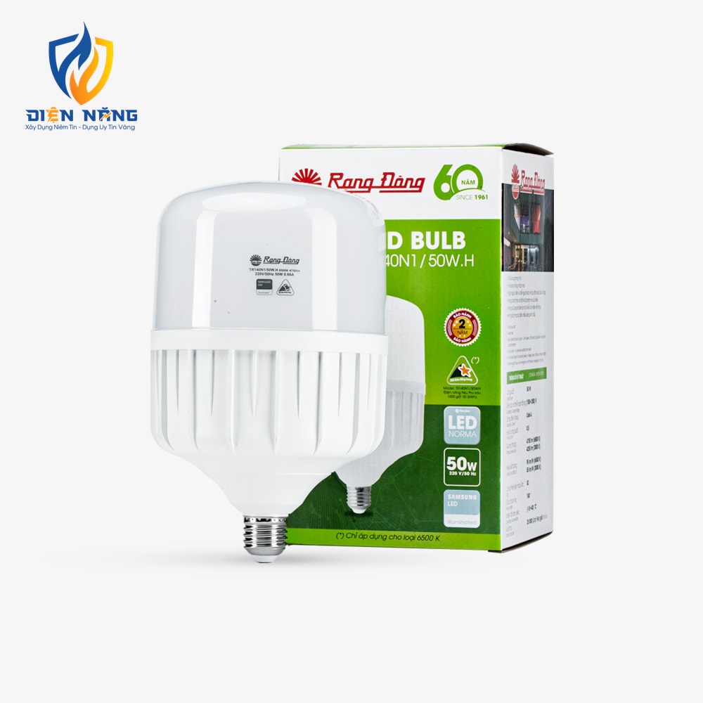 Bóng đèn LED bulb trụ nhôm nhựa TR140N1 50W - anh 2