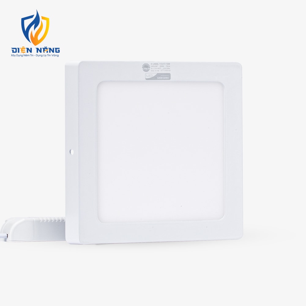 Đèn LED ốp trần vuông LN08 đế nhôm 170x170/12W - anh 3