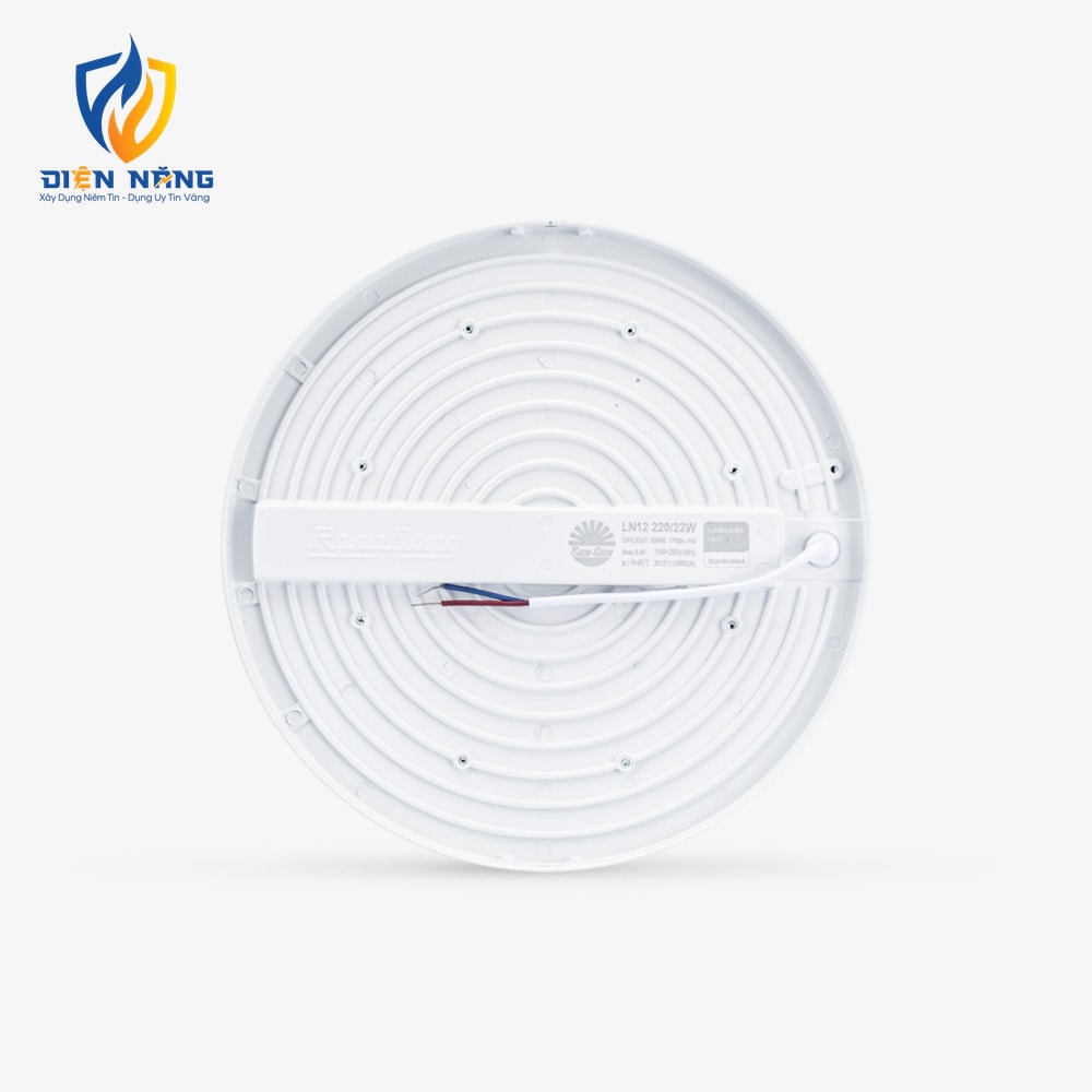 Đèn LED ốp trần tròn LN12 đế nhôm 220/22W - anh 5
