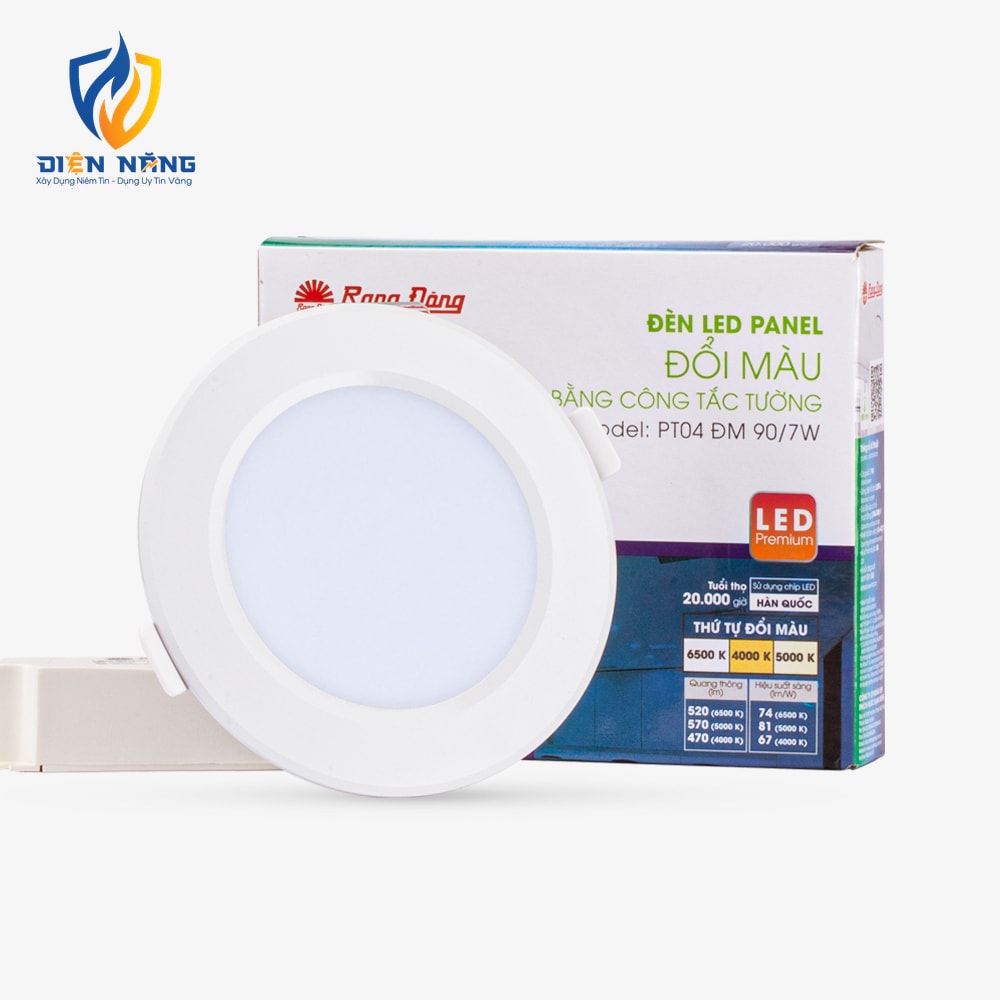 Đèn LED Panel tròn đổi màu PT04 90/7W - anh 2