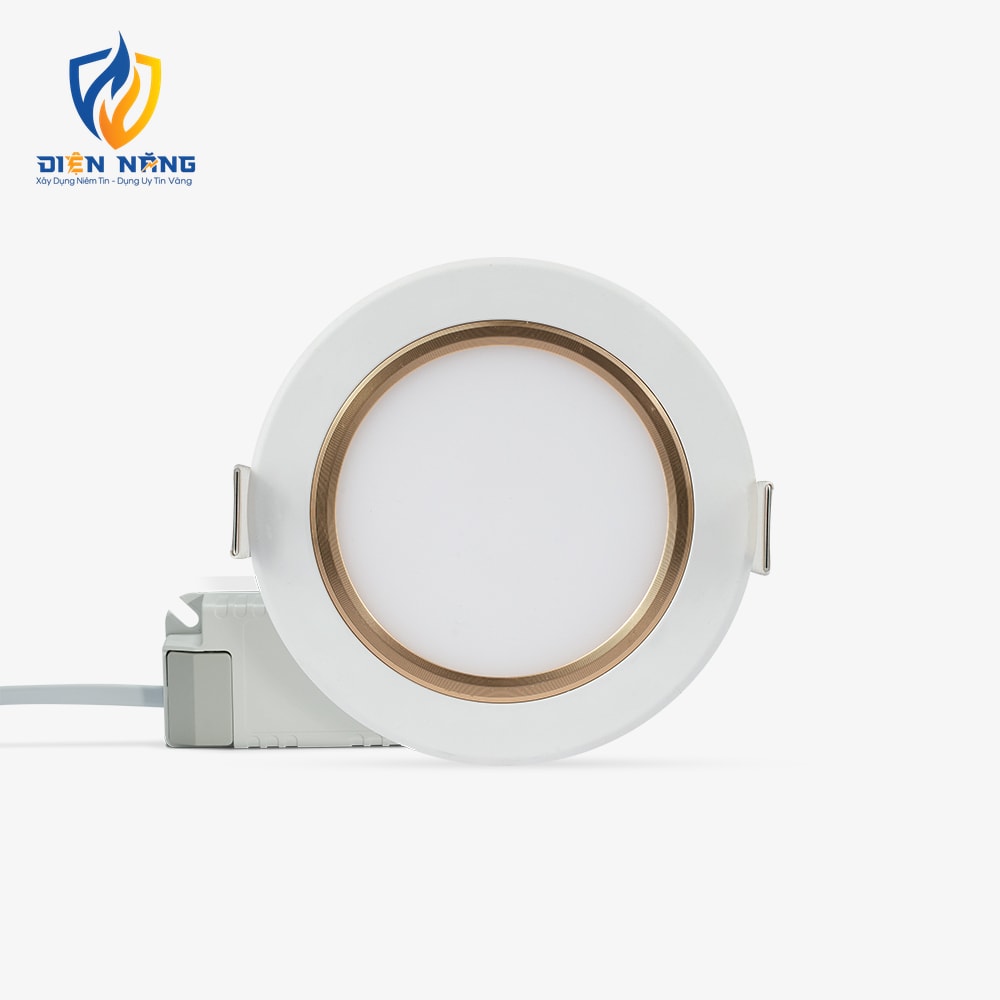 Đèn LED Panel tròn đổi màu PT05.V2 90/8W viền vàng