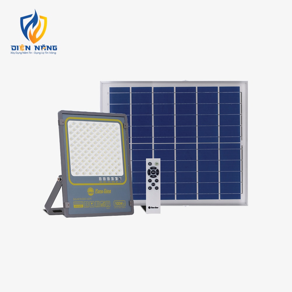 Đèn LED chiếu pha năng lượng mặt trời cảm biến CP03 100W