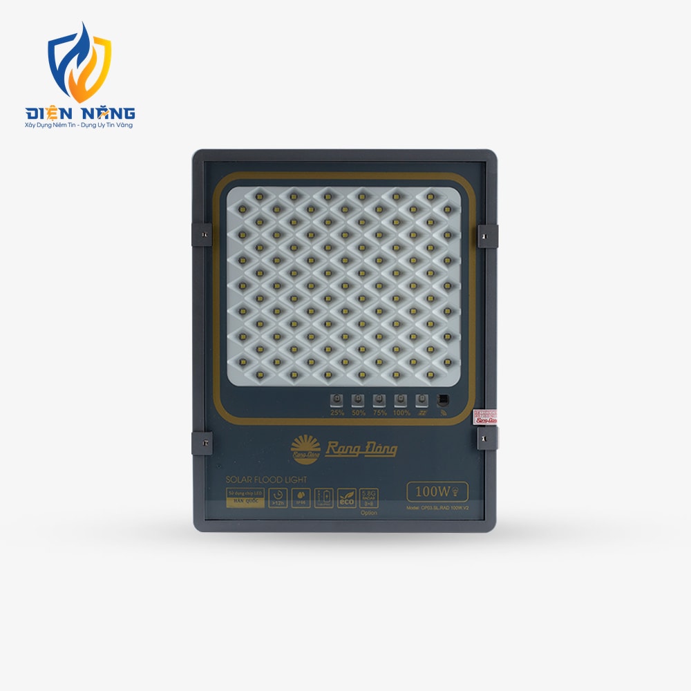 Đèn LED chiếu pha năng lượng mặt trời cảm biến CP03 100W - anh 2