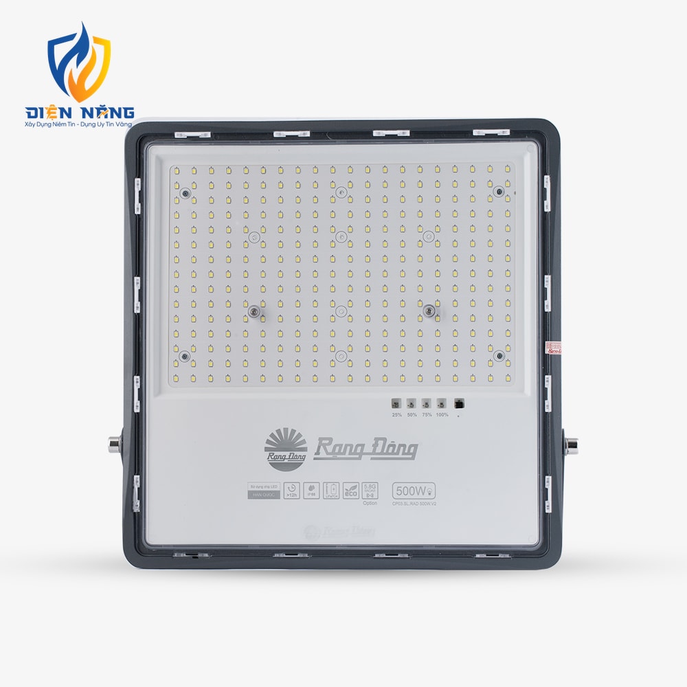 Đèn LED chiếu pha năng lượng mặt trời cảm biến CP03 500W - anh 3