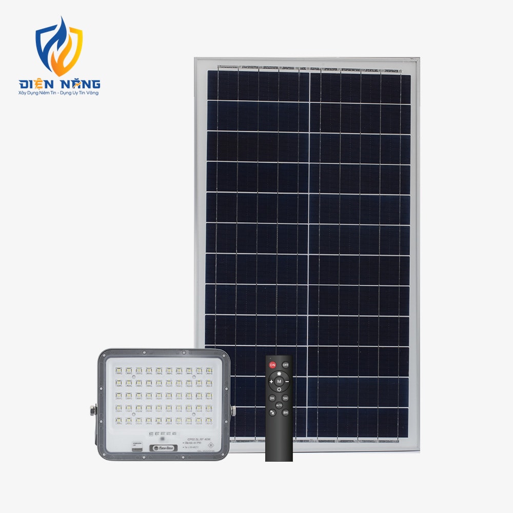 Đèn LED chiếu pha năng lượng mặt trời CP02 40W