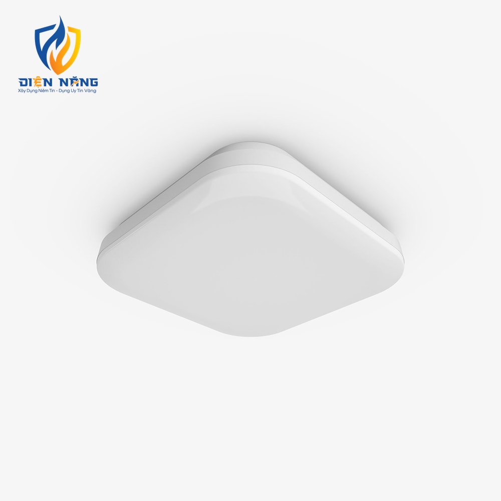 Đèn LED ốp trần vuông LN30N đế nhựa 220x220/18W - anh 4